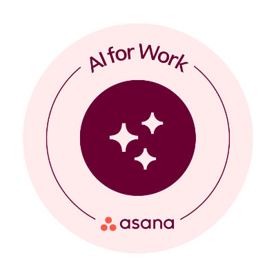 The AI for Work Asana Skill Badge.